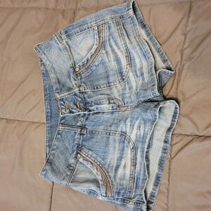 Mudd Light Blue Jean Shorts